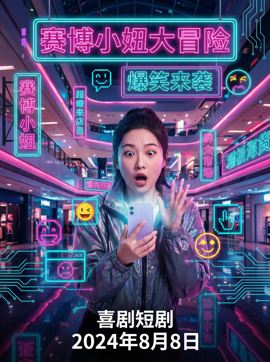 可控硅的作用 搞笑喜剧短剧 - 赛博小妞大冒险海报